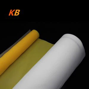 300 Mesh Sayısı Serigrafi Baskı Örgü Kumaş Polyester Sarı Malzeme